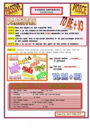 English Worksheet: Passive Voice 