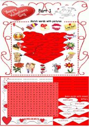 English Worksheet: St. Valentines Day (Part 1)