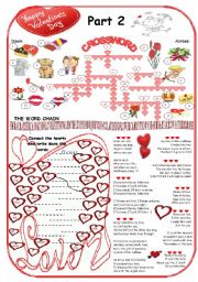 English Worksheet: St. Valentines Day (Part 2)