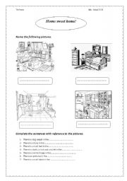 English Worksheet: at home 2