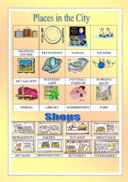 English Worksheet: Places in the city