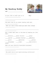 English worksheet: Reading Survey