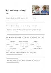 English Worksheet: Reading Survey