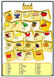 English Worksheet: food