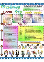 English Worksheet: going to future