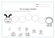 English Worksheet: The Very Hungry Caterpillar - Phonics - C