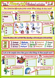 English Worksheet: Making plans Time off activities