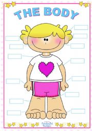 English Worksheet: The Body (for girls)