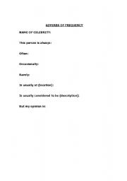English Worksheet: Adverbs of Frequency - Warmers