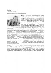 English Worksheet: Shakira 