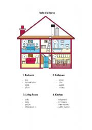 English Worksheet: Home