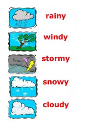 English Worksheet: The Weather