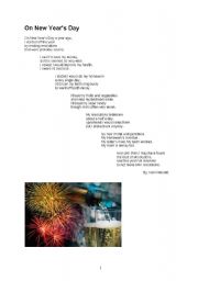 Poem Kenn Nesbitt - On new years day