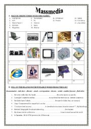 English Worksheet: Masmedia