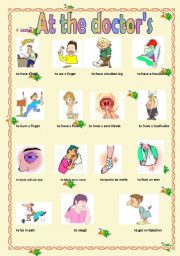 English Worksheet: At the doctors