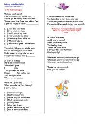 English Worksheet: BUBBLY BY COLBIE CAILLAT