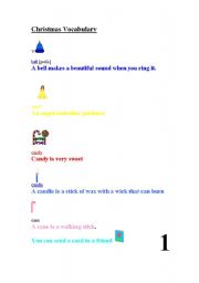 English Worksheet: christmas vocabulary