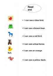 English worksheet: brown bear, brown bear