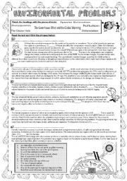 English Worksheet: Environmental Problems