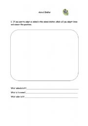 English worksheet: Animal shelter