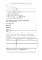 English Worksheet: Review All Tenses
