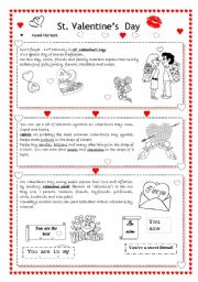 English Worksheet: Valentines Day