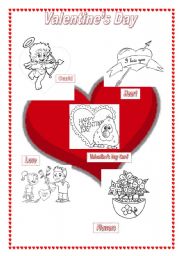 English Worksheet: Valentines day