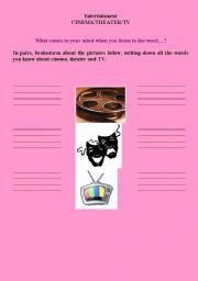 English Worksheet: Entertainment 