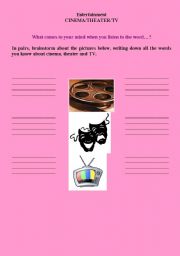 English Worksheet: Entertainment 