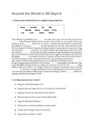 English Worksheet: Around the world in 80 days