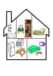 English Worksheet: Rooms in the house