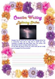 English Worksheet: Creative Writing 13