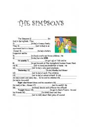 English Worksheet: Practice on Tenses with The Simpsons