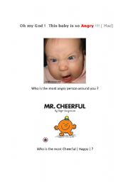 English Worksheet: feelings