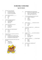 English Worksheet: Pancakes, Pancakes