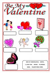 English Worksheet: Valentines Day 