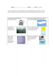 English Worksheet: Water cycle