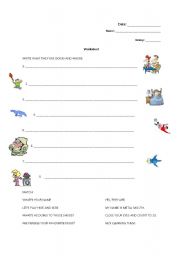 English worksheet: Present Continuous