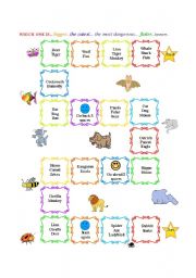 English Worksheet: Compare Animals