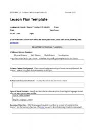 English worksheet: lesson plan temple