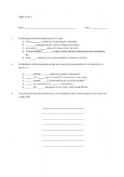 English Worksheet: exam
