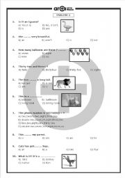 English Worksheet: Animals