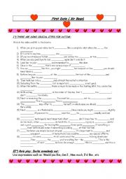 English Worksheet: Elementary dating film with Mr Bean