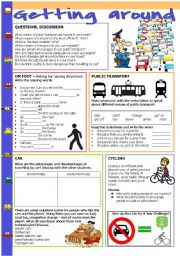 English Worksheet: Getting around