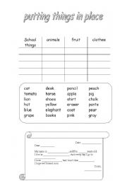 English worksheet: general vocabulary