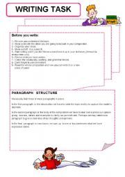 English Worksheet: WRITING TASK