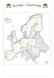 Europe : Countries and cities