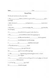 English Worksheet: present perfect