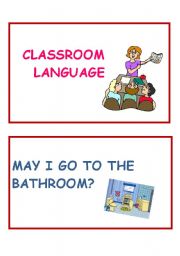 English Worksheet: Classroom language part 1