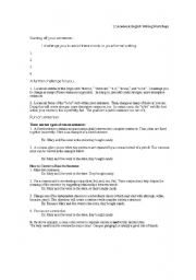 English Worksheet: writing workshops